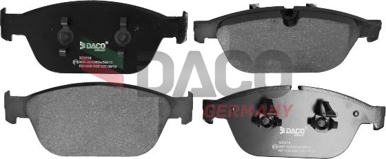 DACO Germany 320214 - Set placute frana,frana disc aaoparts.ro