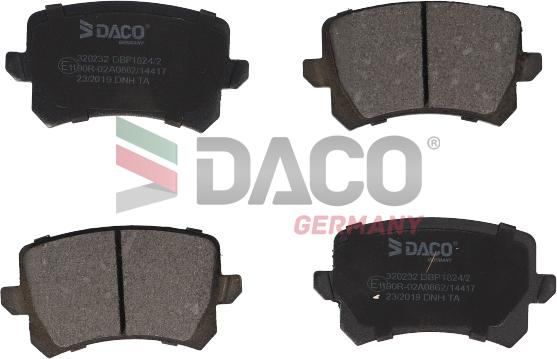 DACO Germany 320232 - Set placute frana,frana disc aaoparts.ro