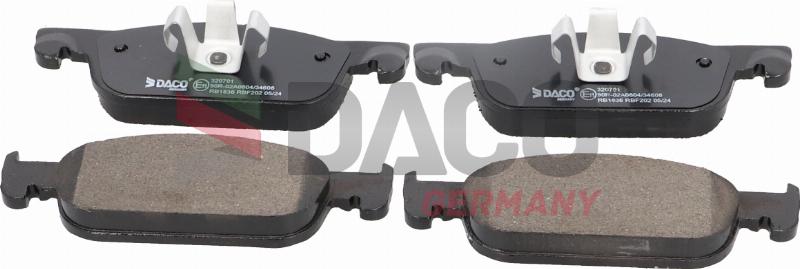DACO Germany 320701 - Set placute frana,frana disc aaoparts.ro