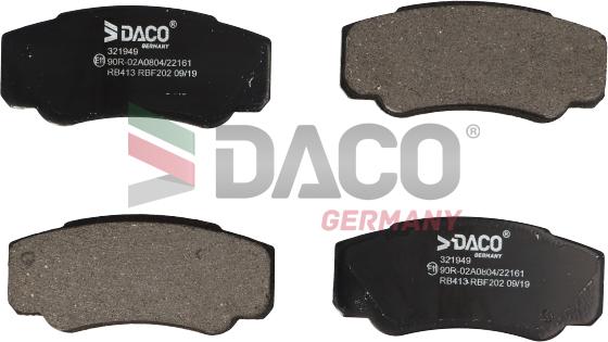 DACO Germany 321949 - Set placute frana,frana disc aaoparts.ro