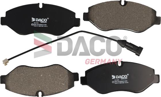 DACO Germany 321405 - Set placute frana,frana disc aaoparts.ro