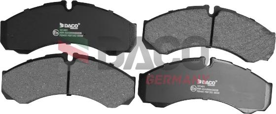 DACO Germany 321401 - Set placute frana,frana disc aaoparts.ro