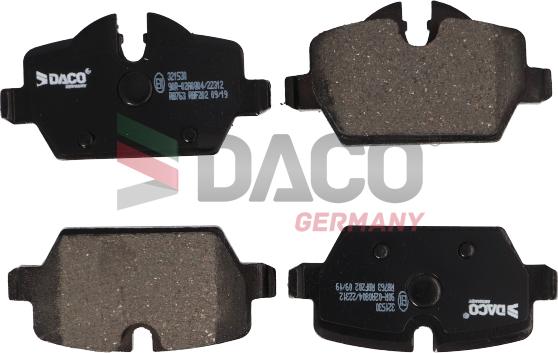 DACO Germany 321530 - Set placute frana,frana disc aaoparts.ro