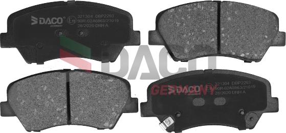 DACO Germany 321304 - Set placute frana,frana disc aaoparts.ro