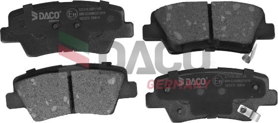 DACO Germany 321316 - Set placute frana,frana disc aaoparts.ro