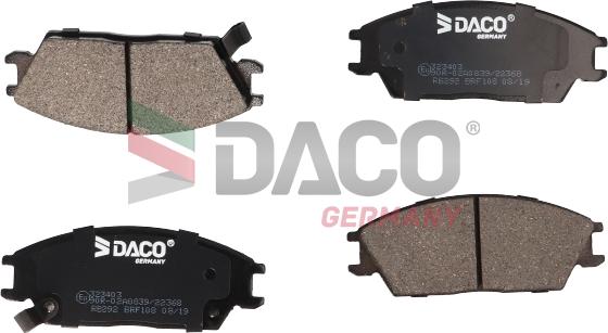 DACO Germany 323403 - Set placute frana,frana disc aaoparts.ro