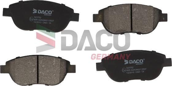 DACO Germany 323752 - Set placute frana,frana disc aaoparts.ro