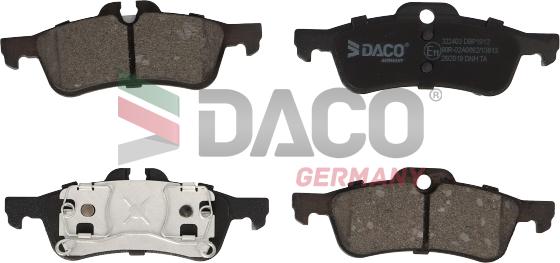 DACO Germany 322403 - Set placute frana,frana disc aaoparts.ro