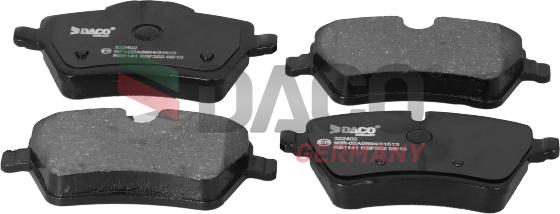 DACO Germany 322402 - Set placute frana,frana disc aaoparts.ro