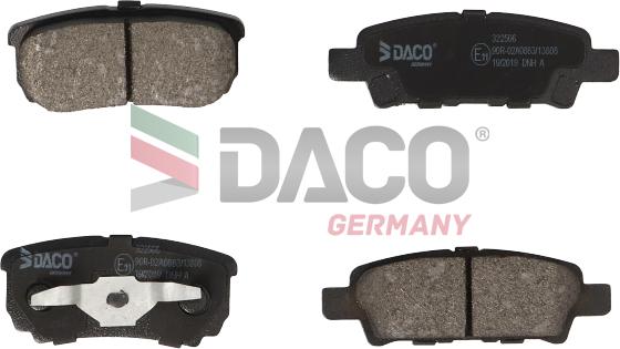 DACO Germany 322506 - Set placute frana,frana disc aaoparts.ro