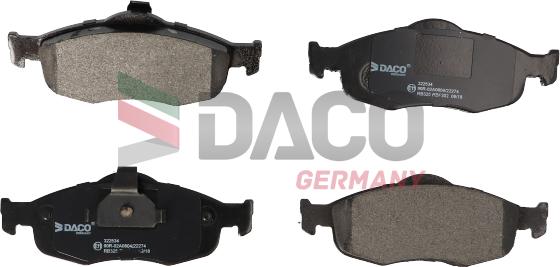 DACO Germany 322534 - Set placute frana,frana disc aaoparts.ro