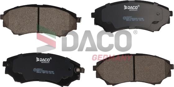 DACO Germany 322201 - Set placute frana,frana disc aaoparts.ro