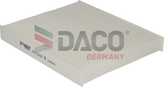 DACO Germany DFC0200 - Filtru, aer habitaclu aaoparts.ro