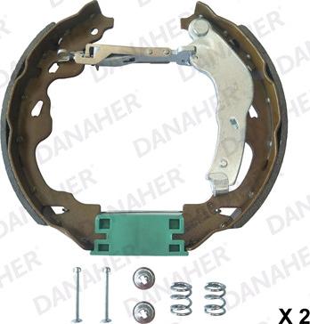 Danaher 110.10154B - Set saboti frana aaoparts.ro