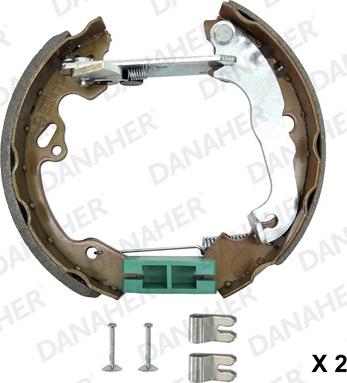 Danaher 110.10125 - Set saboti frana aaoparts.ro