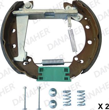 Danaher 110.10127 - Set saboti frana aaoparts.ro