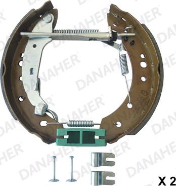 Danaher 110.10316 - Set saboti frana aaoparts.ro