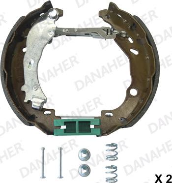 Danaher 110.10206A - Set saboti frana aaoparts.ro