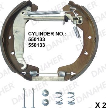Danaher 210.00.10182 - Set saboti frana aaoparts.ro