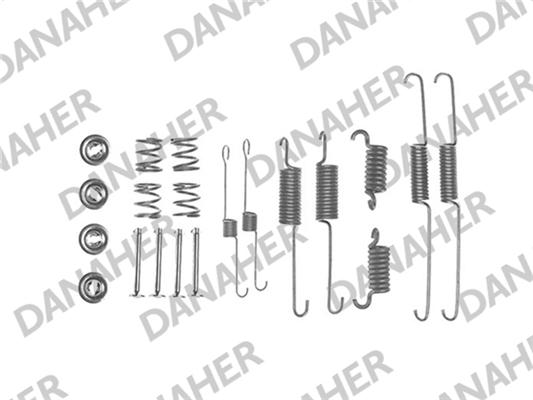 Danaher 7615 - Set accesorii, sabot de frana aaoparts.ro