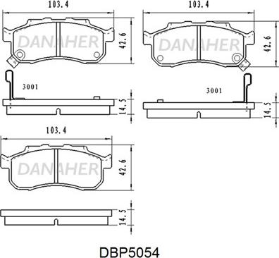 OEMparts V9118H009 - Set placute frana,frana disc aaoparts.ro