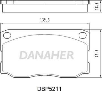 Danaher DBP521/1 - Set placute frana,frana disc aaoparts.ro