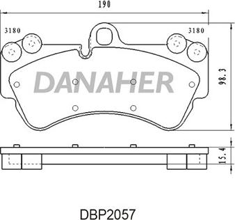 Dynamatrix DBP1625 - Set placute frana,frana disc aaoparts.ro