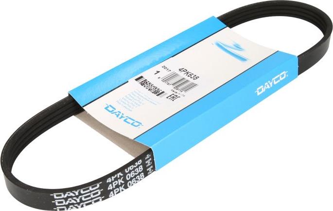 Dayco 4PK638 - Curea transmisie cu caneluri aaoparts.ro