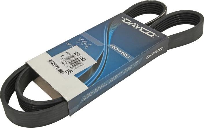 Dayco 6PK1163 - Curea transmisie cu caneluri aaoparts.ro