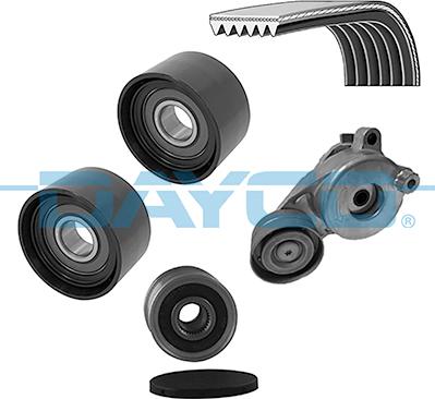 Dayco KPV648 - Set curea transmisie cu caneluri aaoparts.ro