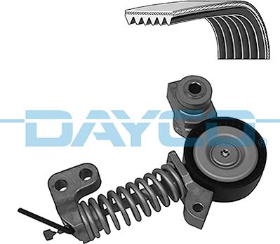 Dayco KPV1223 - Set curea transmisie cu caneluri aaoparts.ro