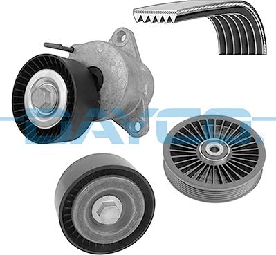 Dayco KPV734 - Set curea transmisie cu caneluri aaoparts.ro