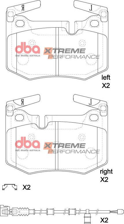 DBA Australia DB8889XP - Set placute frana,frana disc aaoparts.ro
