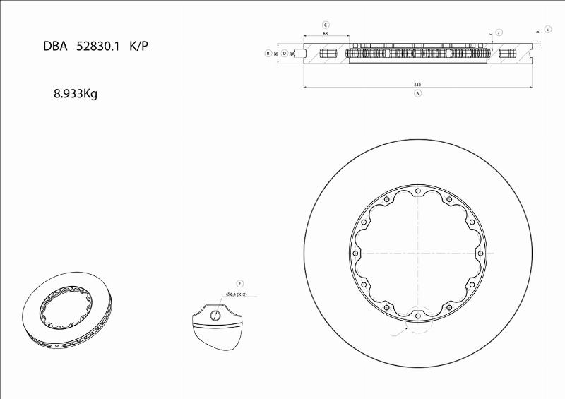 DBA Australia DBA52830SLVS - Disc frana de performanta aaoparts.ro