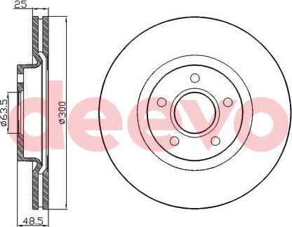 DEEVO BD16700 - Disc frana aaoparts.ro