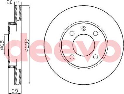 DEEVO BD10640 - Disc frana aaoparts.ro