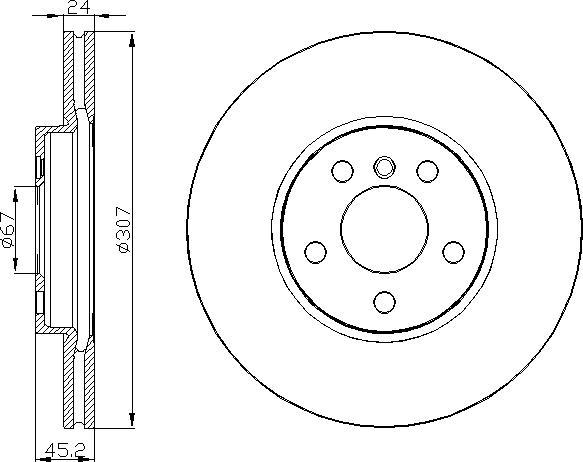 DEEVO BD36600 - Disc frana aaoparts.ro