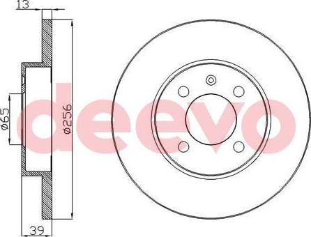 DEEVO BD26460 - Disc frana aaoparts.ro