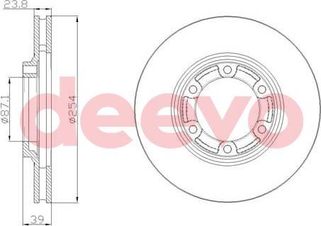 DEEVO BD21240 - Disc frana aaoparts.ro