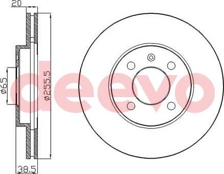 DEEVO BD21740 - Disc frana aaoparts.ro