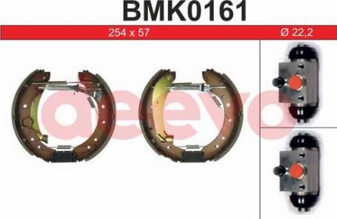 DEEVO BMK0161 - Set saboti frana aaoparts.ro