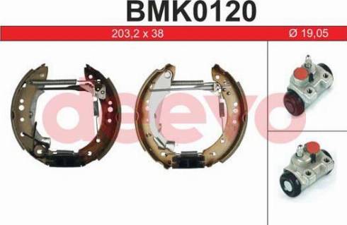 DEEVO BMK0120 - Set saboti frana aaoparts.ro