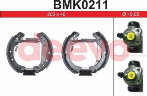 DEEVO BMK0211 - Set saboti frana aaoparts.ro