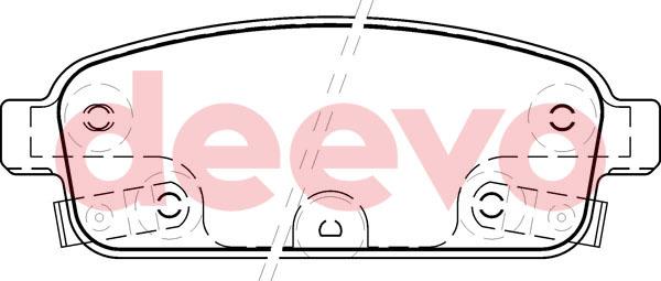 DEEVO BP59420 - Set placute frana,frana disc aaoparts.ro