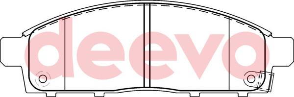 DEEVO BP54620 - Set placute frana,frana disc aaoparts.ro