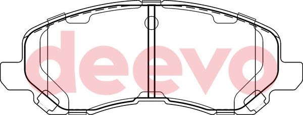 DEEVO BP56640 - Set placute frana,frana disc aaoparts.ro