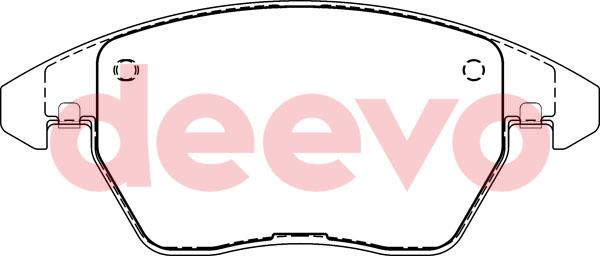 DEEVO BP56320 - Set placute frana,frana disc aaoparts.ro