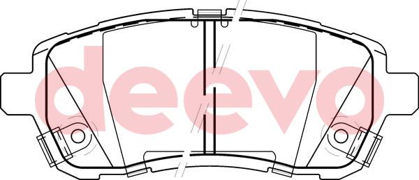 DEEVO BP50460 - Set placute frana,frana disc aaoparts.ro