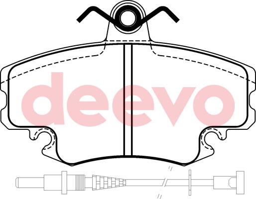 DEEVO BP50240 - Set placute frana,frana disc aaoparts.ro
