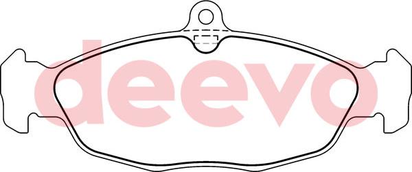 DEEVO BP50780 - Set placute frana,frana disc aaoparts.ro